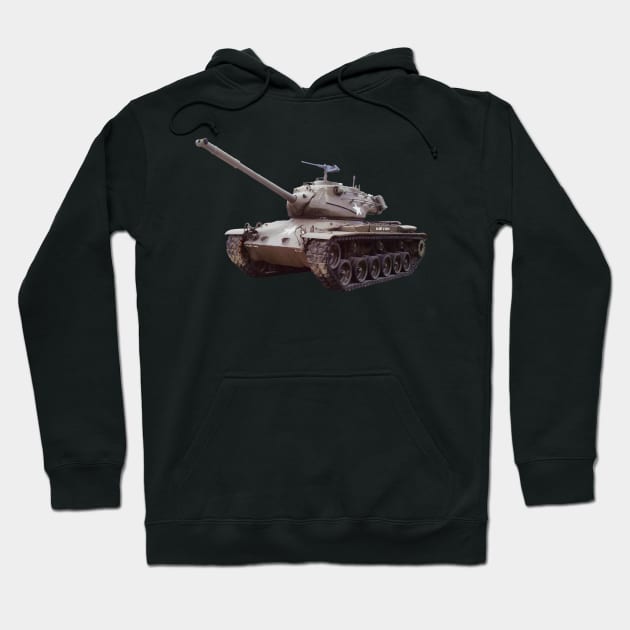 M47 Patton Tank American Army Cold War Tanks Hoodie by Battlefields